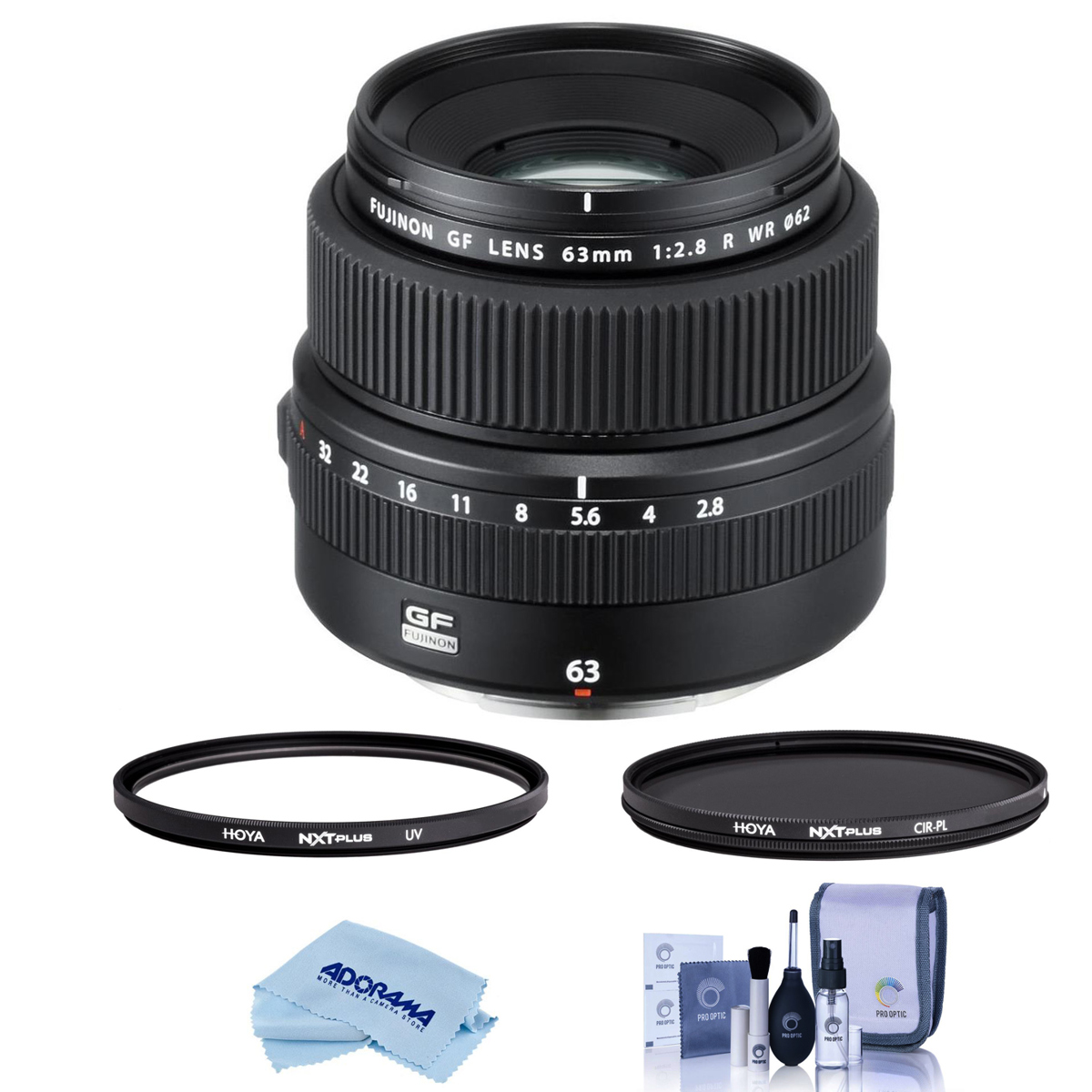 

Fujifilm GF 63mm f/2.8 R WR Lens with Filter Kit