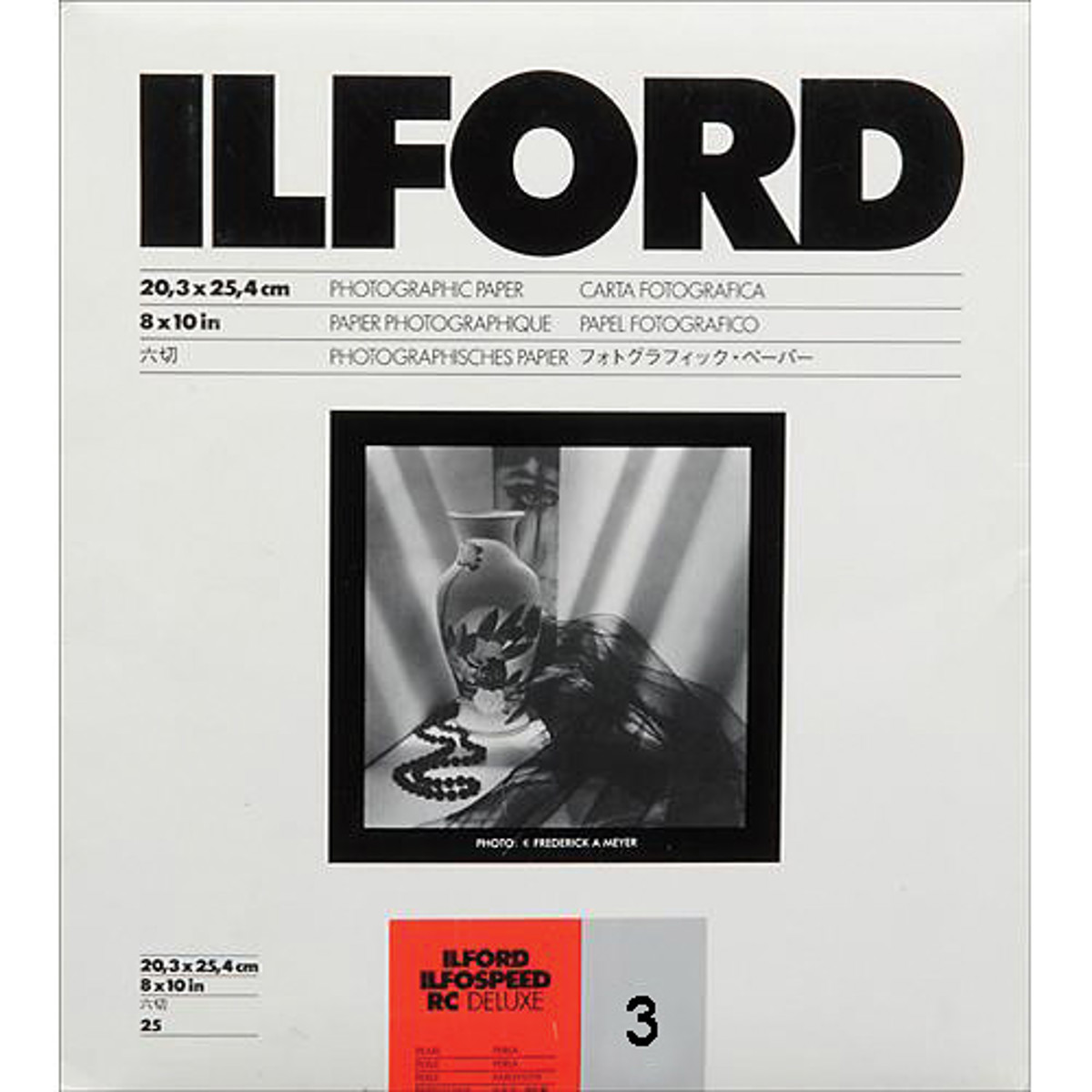 

Ilford Ilfospeed RC Grade 3 B/W Paper, Pearl 8x10in-25