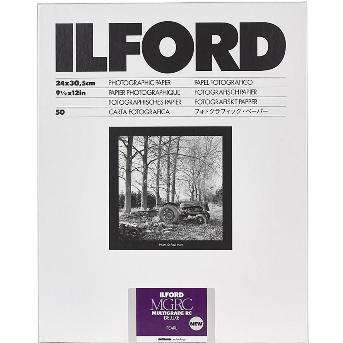 

Ilford Multigrade V RC Deluxe Pearl Black/White Photo Paper, 9.5x12", 50 Sheets