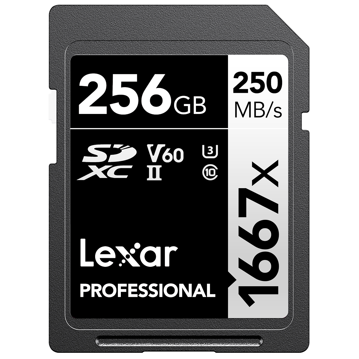 

Lexar SILVER Series Professional 1667x 256GB UHS-II SDXC Memory Card