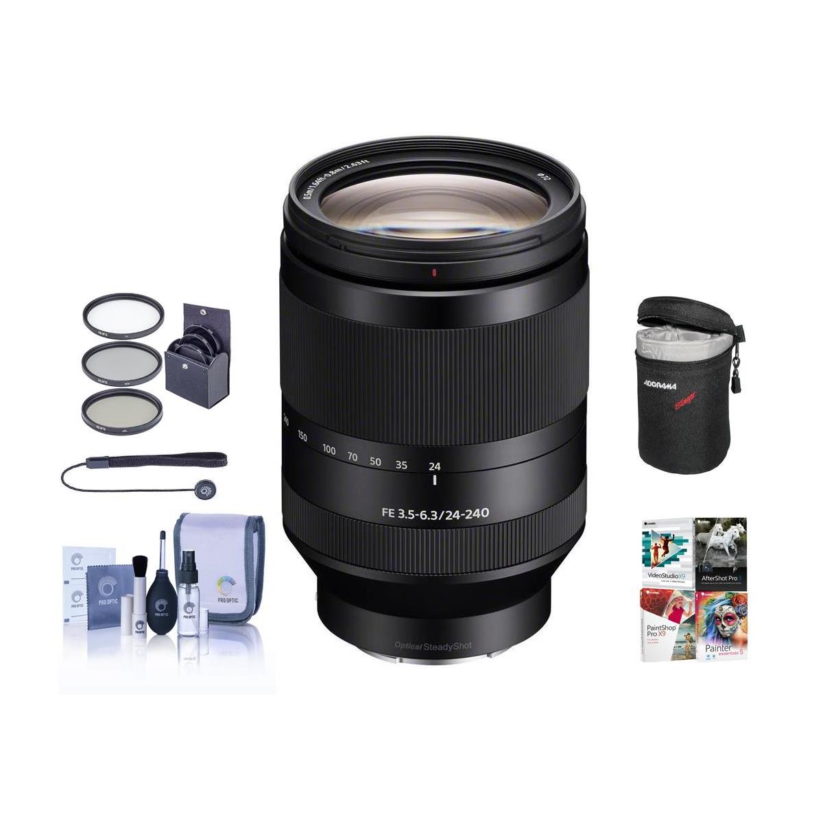

Sony FE 24-240mm f/3.5-6.3 OSS Lens for Sony E with Free Accessories Kit