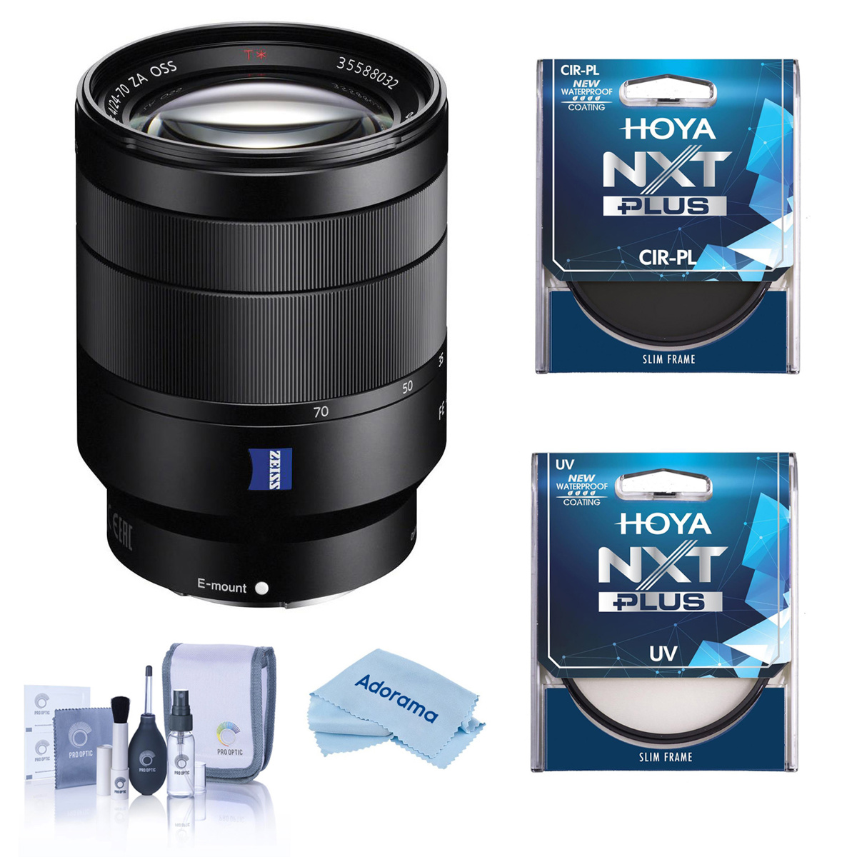 

Sony Vario-Tessar T* FE 24-70mm f/4 ZA OSS Lens for Sony E with 67mm Filter Kit