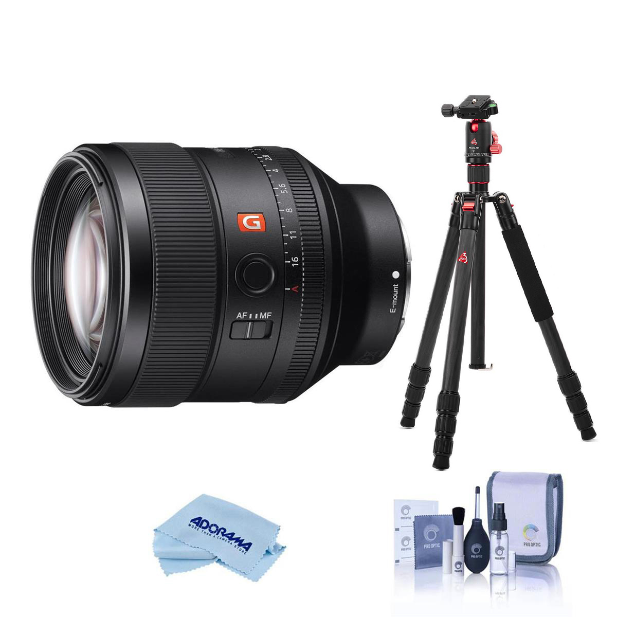 

Sony FE 85mm f/1.4 GM Lens for Sony E with 3Pod TREK Series Carbon Fiber Tripod