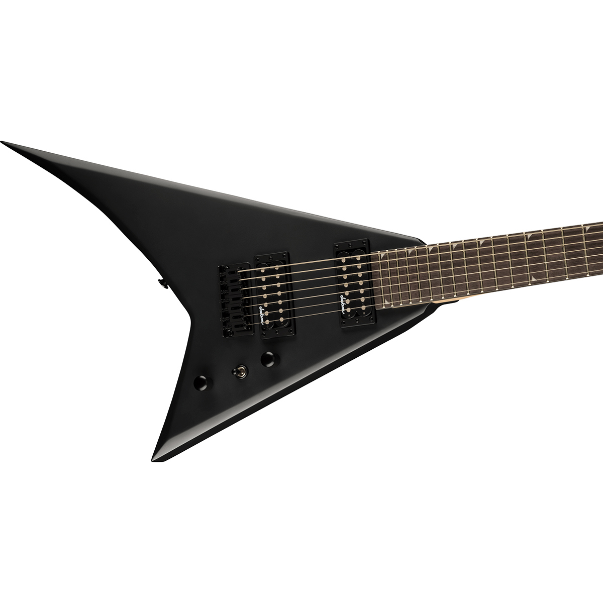 Jackson JS Series Rhoads JS22-7 RR HT 7-String Electric Guitar, Satin Black