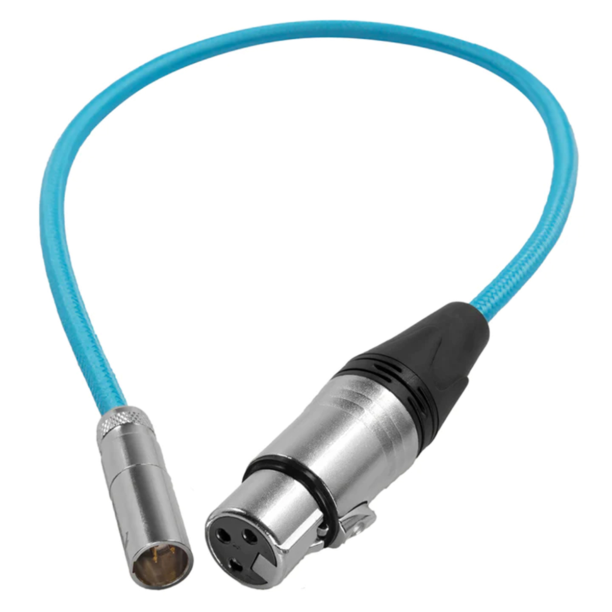 

Kondor Blue 3' Mini XLR M to XLR F Audio Cable for BMPCC 6K Pro/C70 Camera, Blue