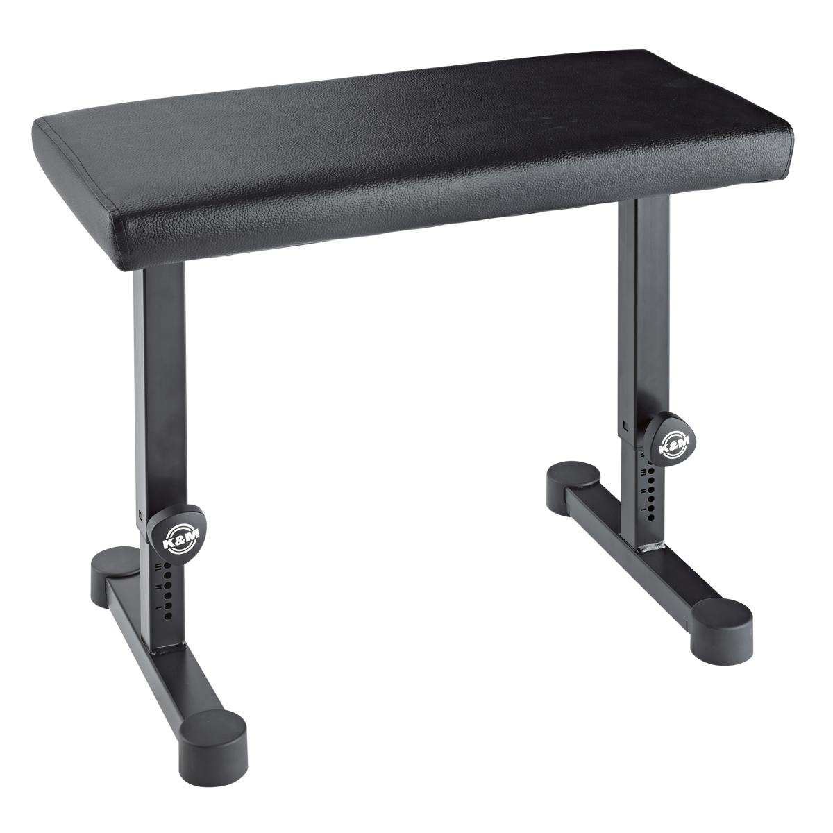 

K&M 14085 Keyboard Piano Bench, 16.929-25.59" Adjustable Height, Black Leather