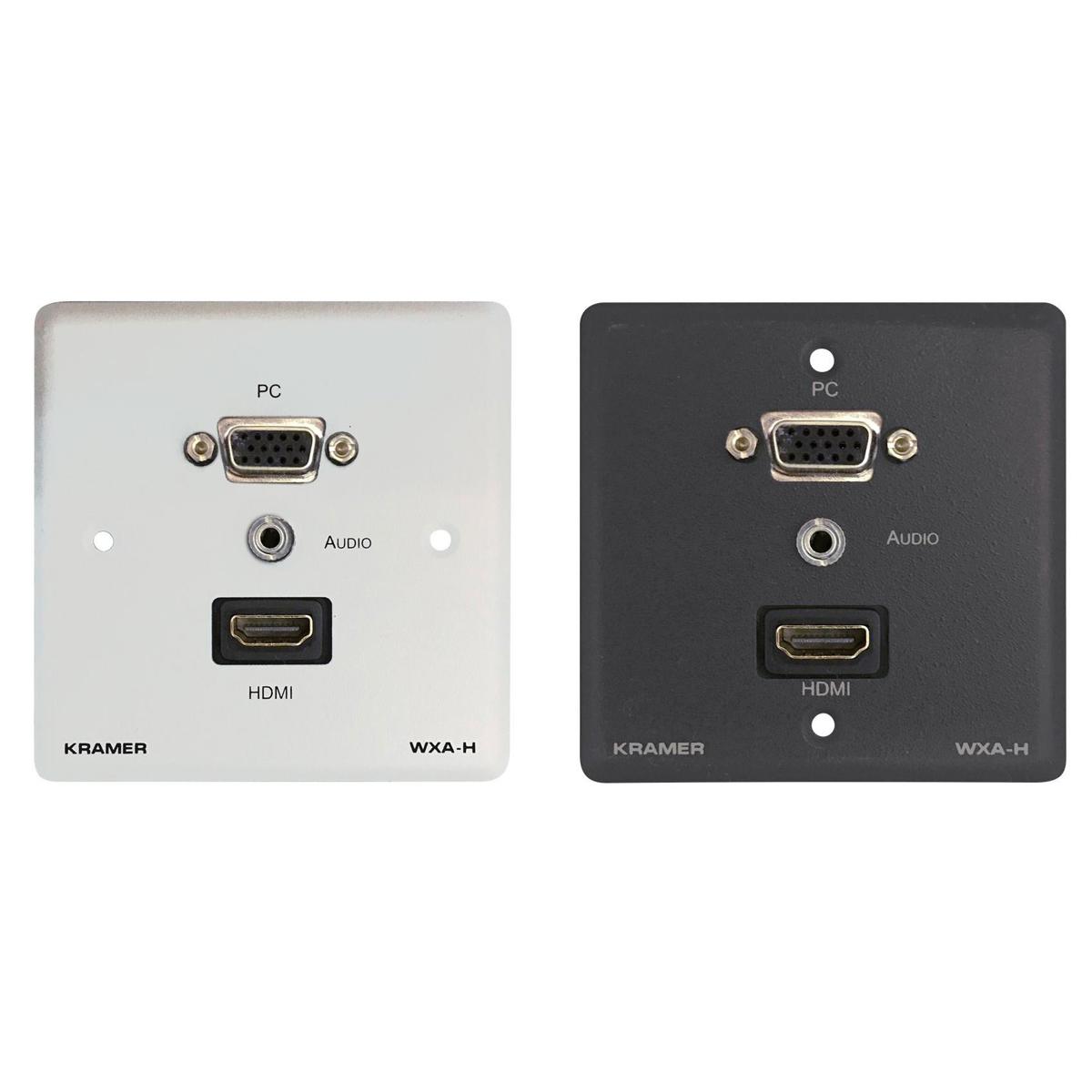 

Kramer Electronics WXA-H Passive Wall Plate - 15-Pin HD, 3.5mm & HDMI, White