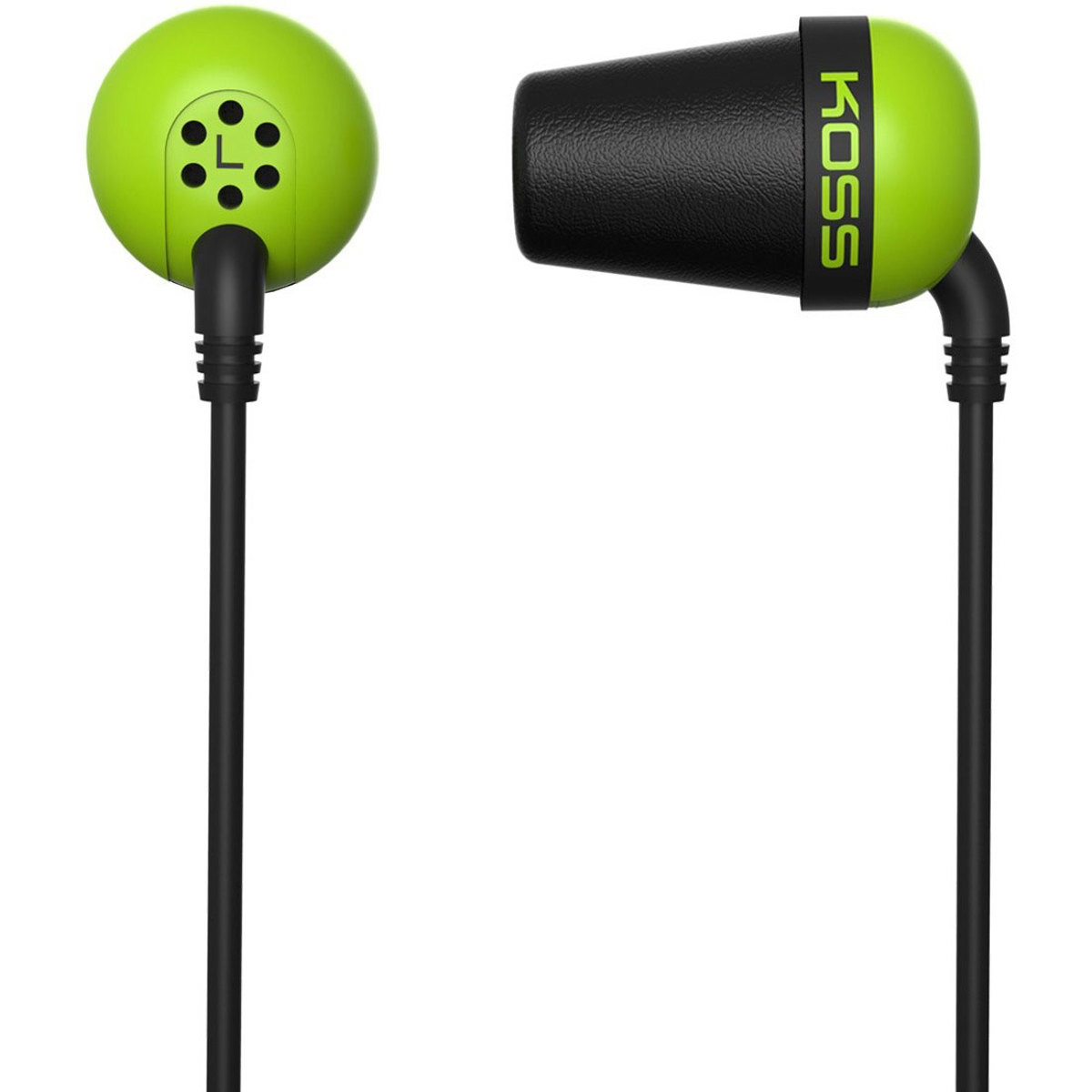 

Koss Plug Earbud Noise Isolating Headphones with Memory Foam Cushions, Green