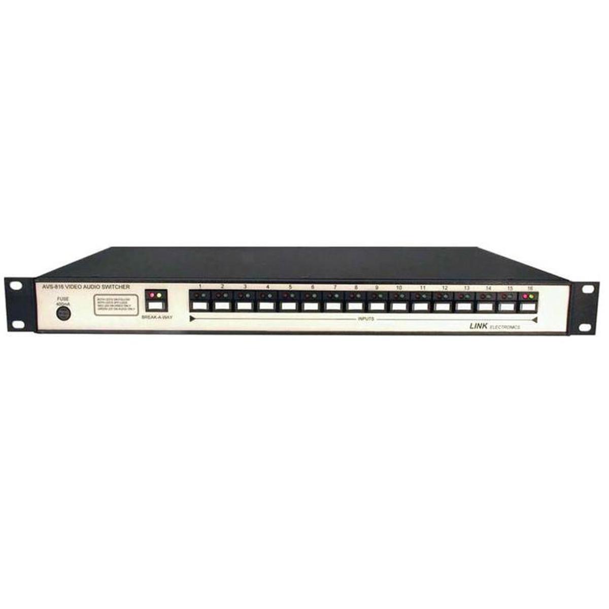 

Link Electronics AVS-816/HDD 16x2 HD SD SDI Switcher with AES 75Ohm Audio Follow