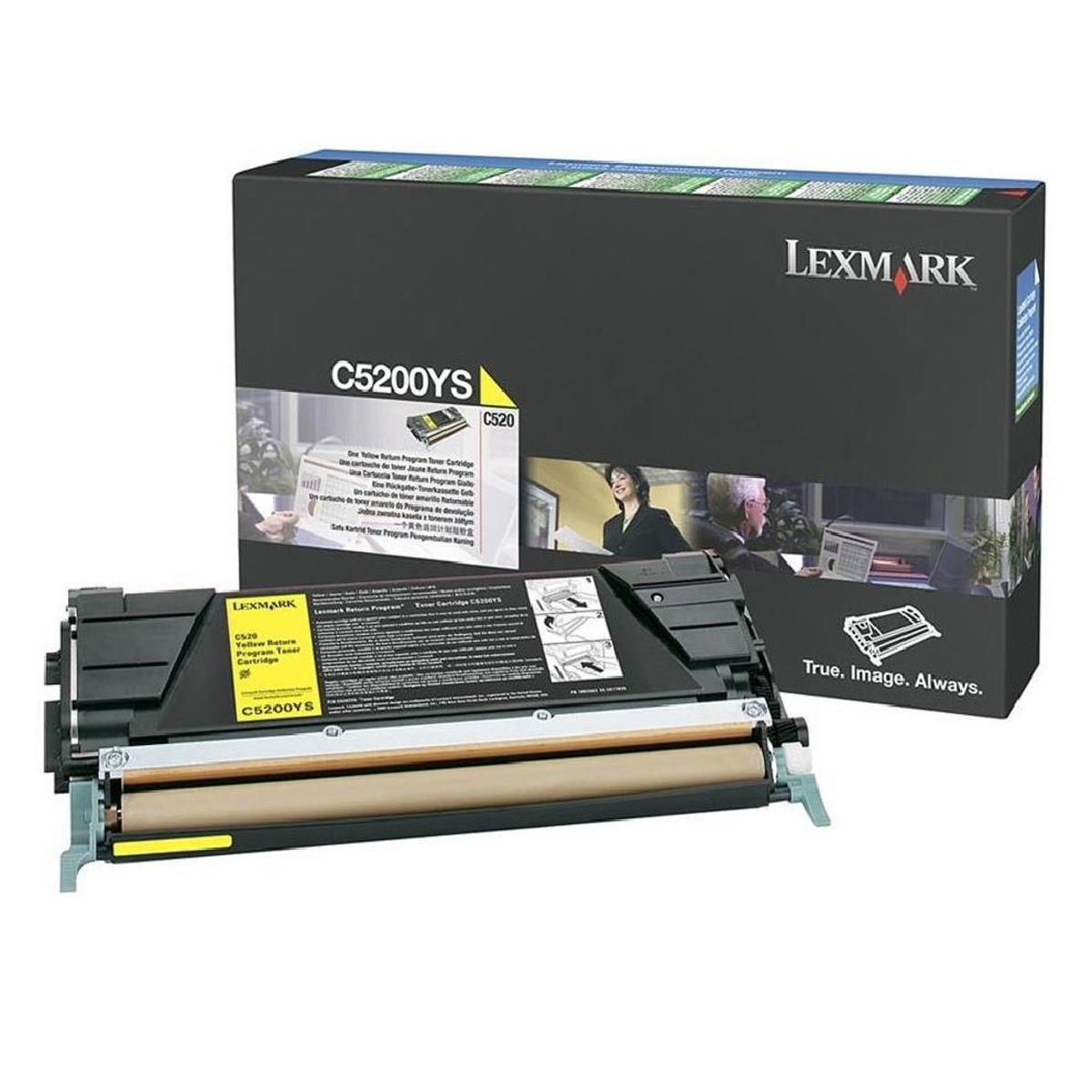 

Lexmark C5200YS Yellow Return Program Toner Cartridge, 1500 Pages Yield