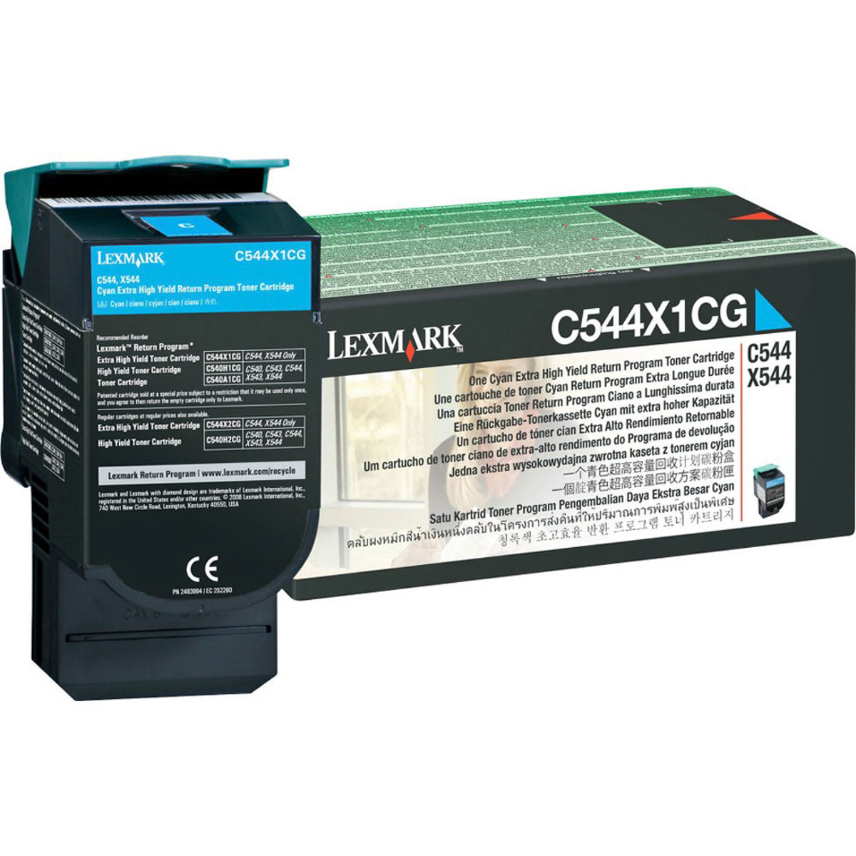 

Lexmark C544X4CG Cyan Toner Cartridge