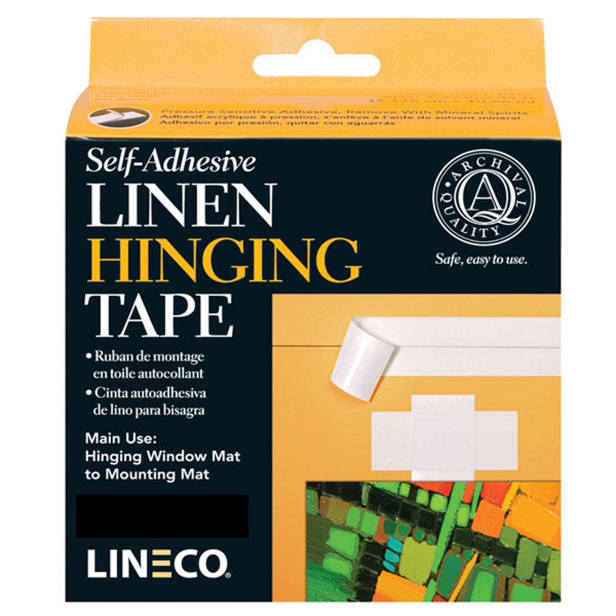 

Lineco L5331055 Self-Adhesive Linen Tape, 1.25"x150', White