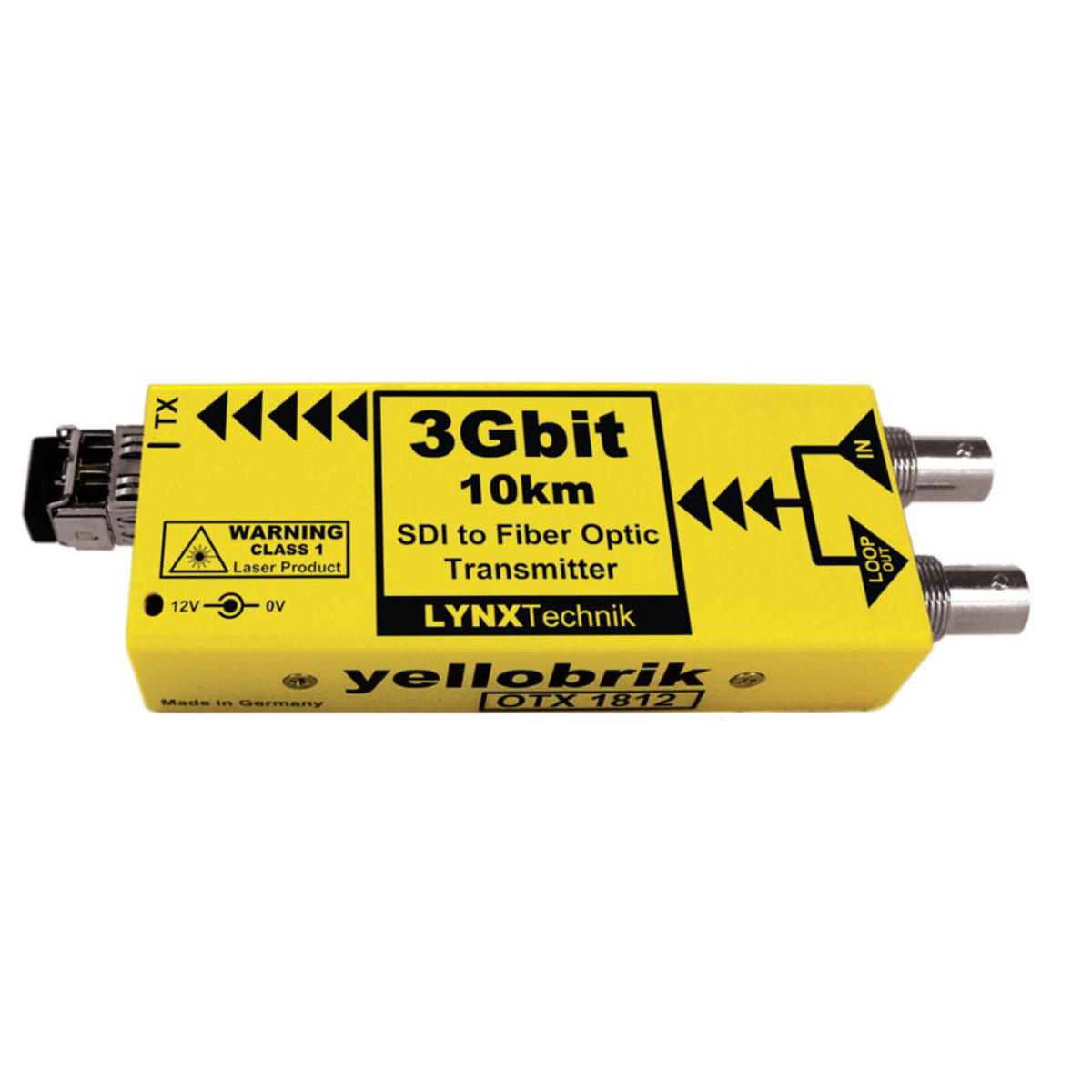 

Lynx Technik AG yellobrik OTX 1812 Fiber Optic Transmitter, Single Mode LC