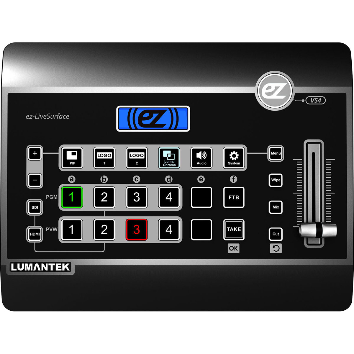 

Lumantek ez-Pro VS4 4 Channels Full HD 4x1 Seamless Switcher (Stand-alone)