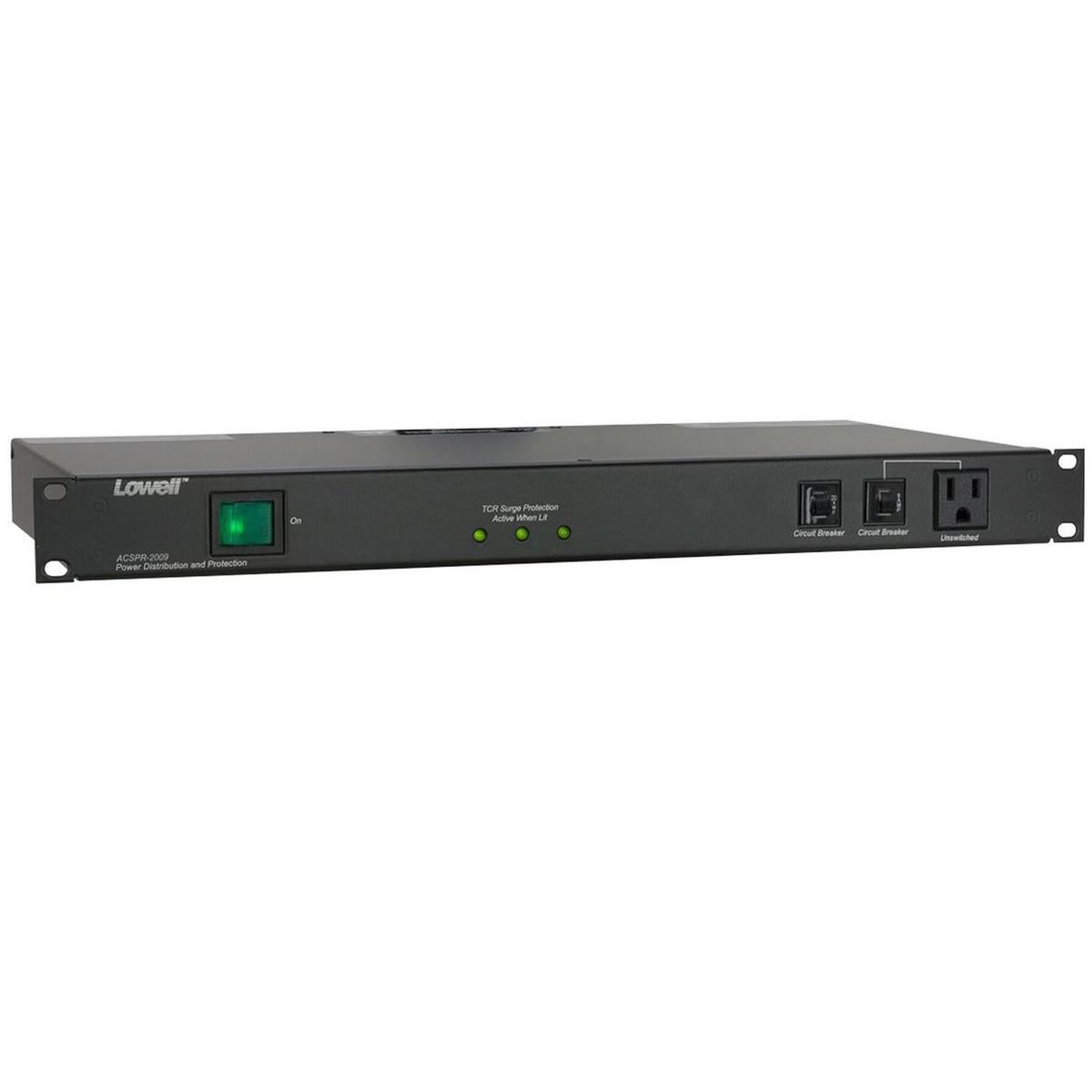 

Lowell Manufacturing ACSPR-2009 1U 20A Rackmount Power Panel, Surge Protection