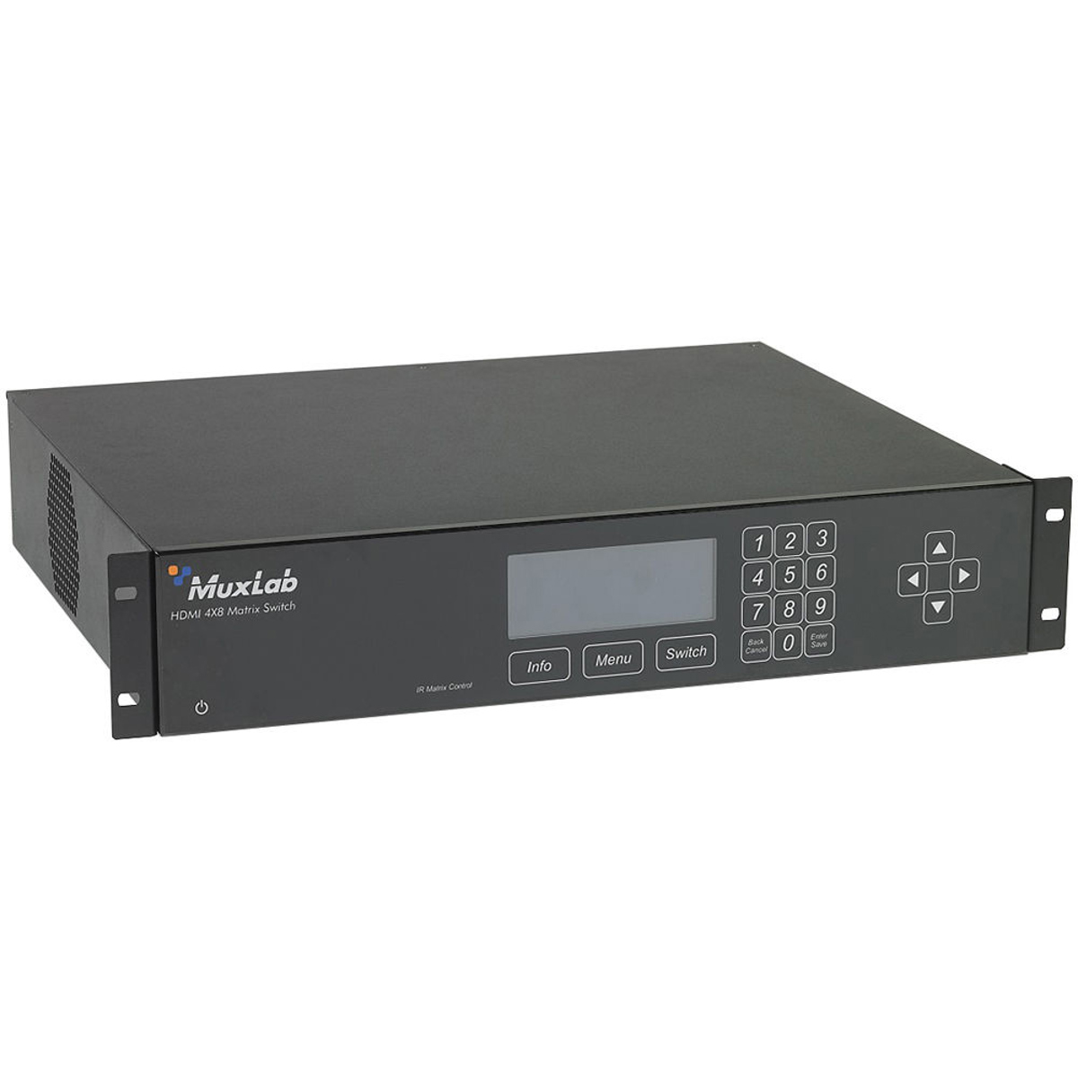 

Muxlab HDMI 4x8 Matrix Switch, 4HDMI+4HDBT, PoE, Europe