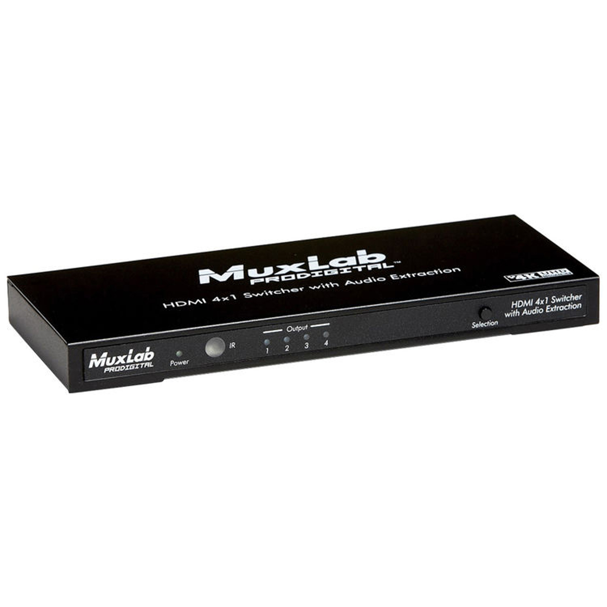 

Muxlab HDMI UHD-4K 4x1 Switcher with Audio Extraction