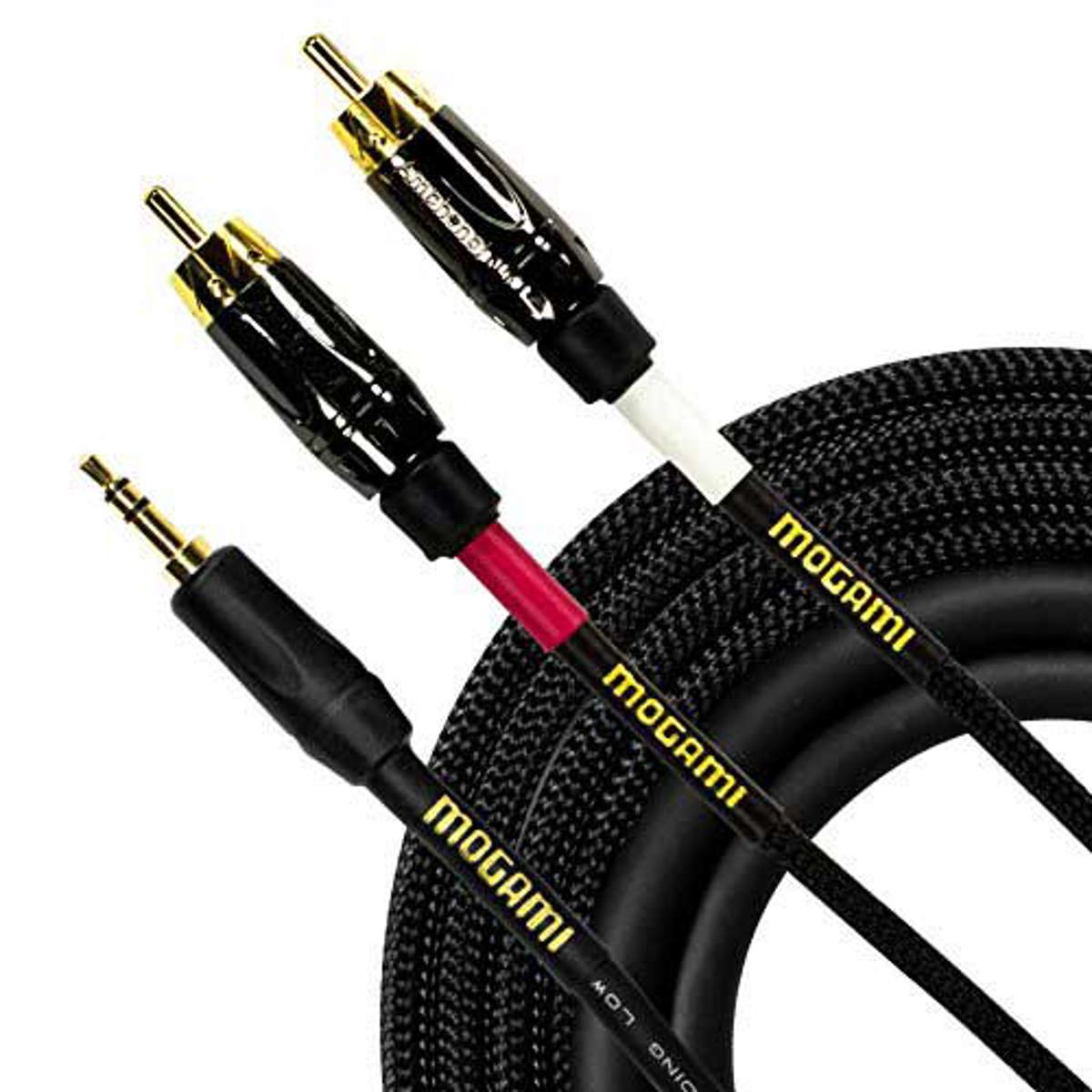 

Mogami 6' Gold 3.5mm TRS Male-Dual RCA Male, Straight Stereo Audio Adapter Cable