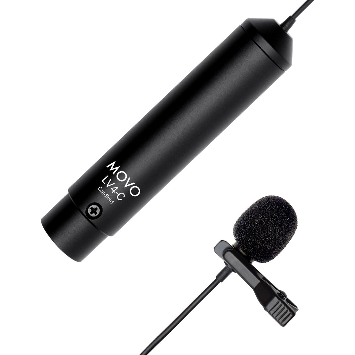 

Movo Photo LV4-C Clip-On Cardioid Lavalier Microphone with XLR Connector