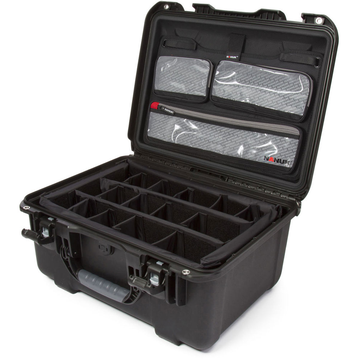 

Nanuk Large Series 933 Waterproof Hard Case with Lid Organizer, Dividers, Black