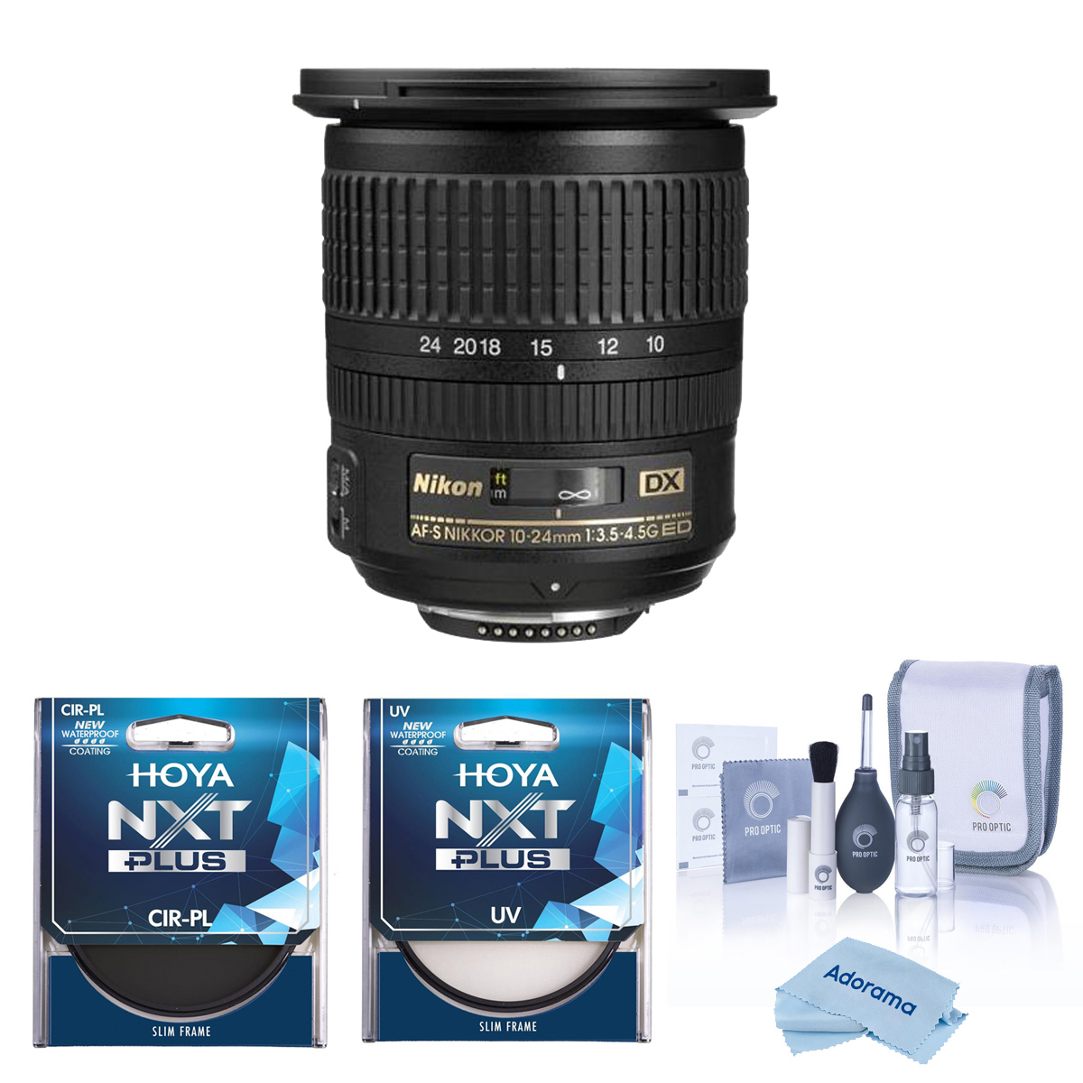 

Nikon AF-S DX NIKKOR 10-24mm f/3.5-4.5G ED Lens for NikonF,77mm UV & CPL Filters