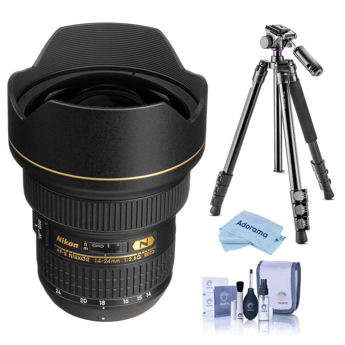 

Nikon 14-24mm f/2.8G ED-IF AF-S NIKKOR Lens with Alta Pro Tripod and Ball Head