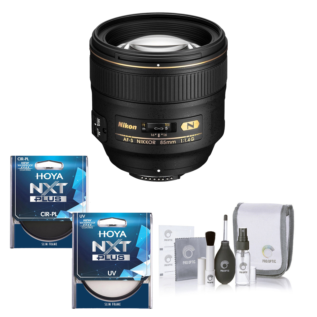 

Nikon 85mm f/1.4G IF AF-S NIKKOR Lens with Hoya 77mm CPL+UV Filter Kit