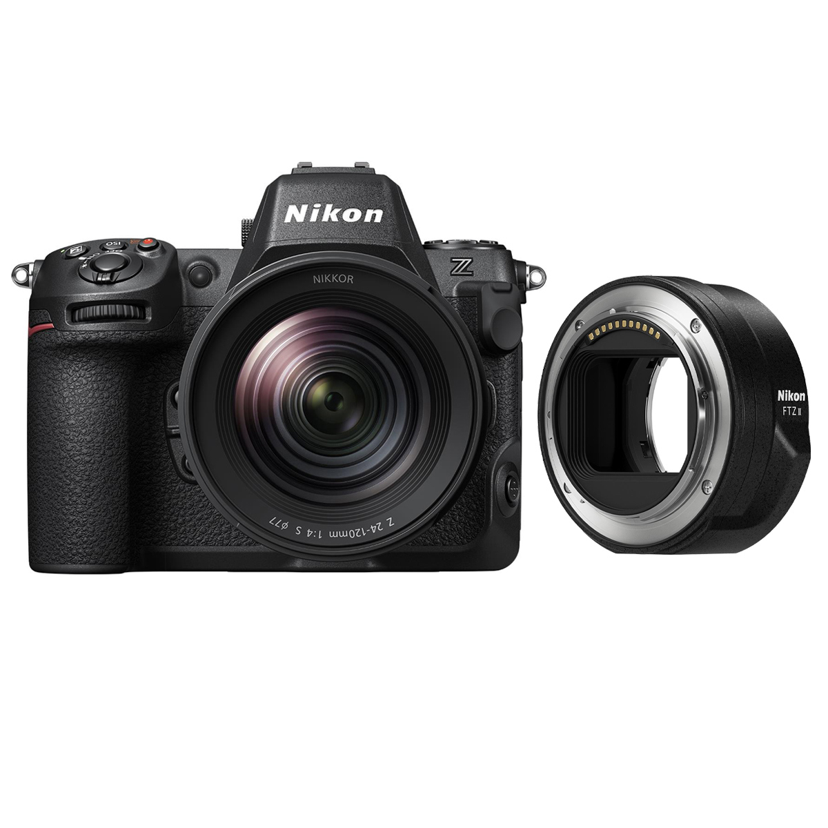 

Nikon Z8 Mirrorless Camera w/NIKKOR Z 24-120mm f/4 S Lens & FTZ II Mount Adapter