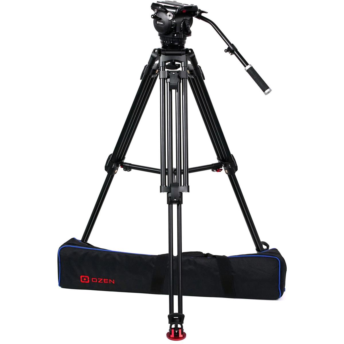 

OZEN 18AL2HDS 3-Section Heavy-Duty Al Tripod w/AGILE 18S 100mm Fluid Head, S-Loc