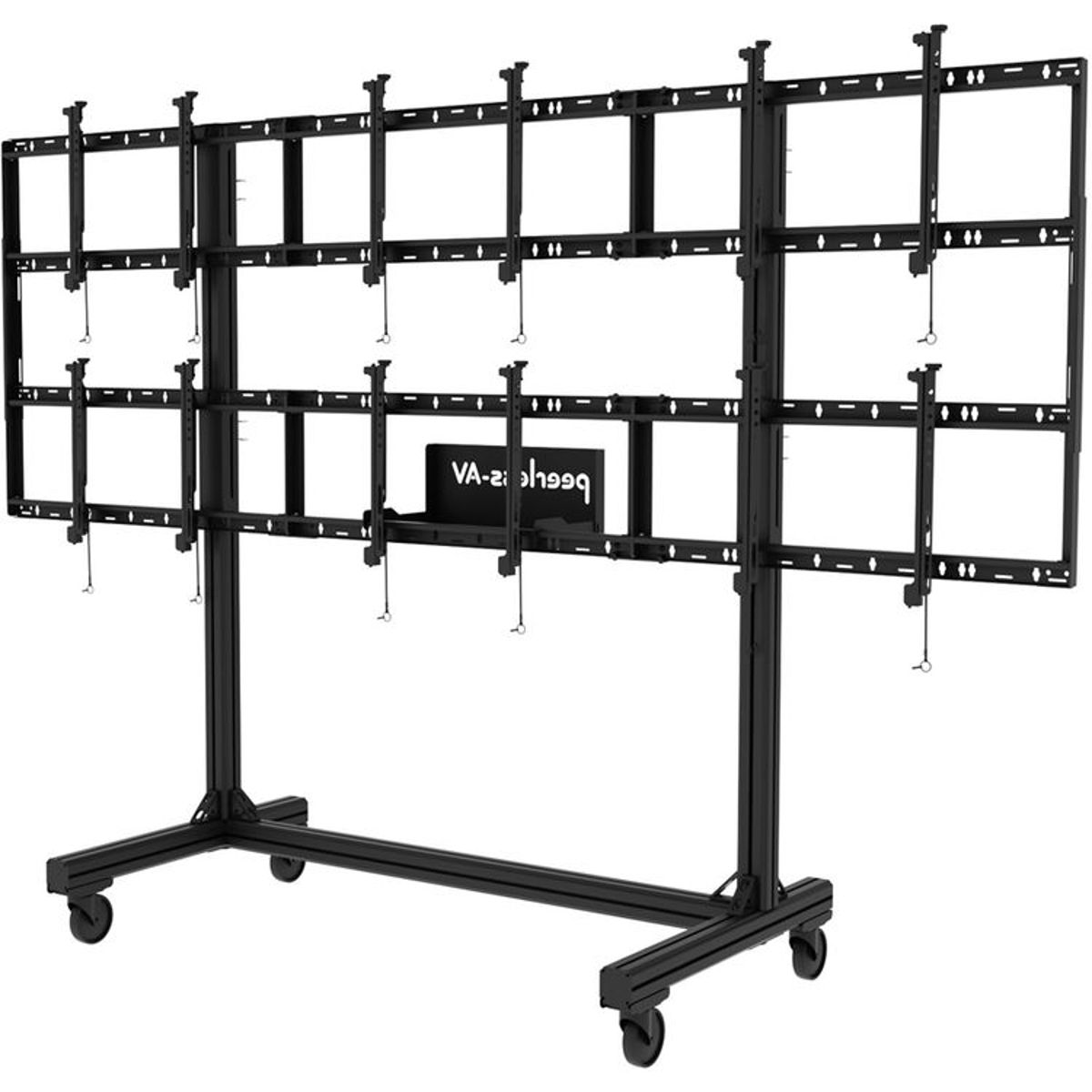 

Peerless SmartMount Portable Video Wall Cart 2x2 and 3x2 Configuration