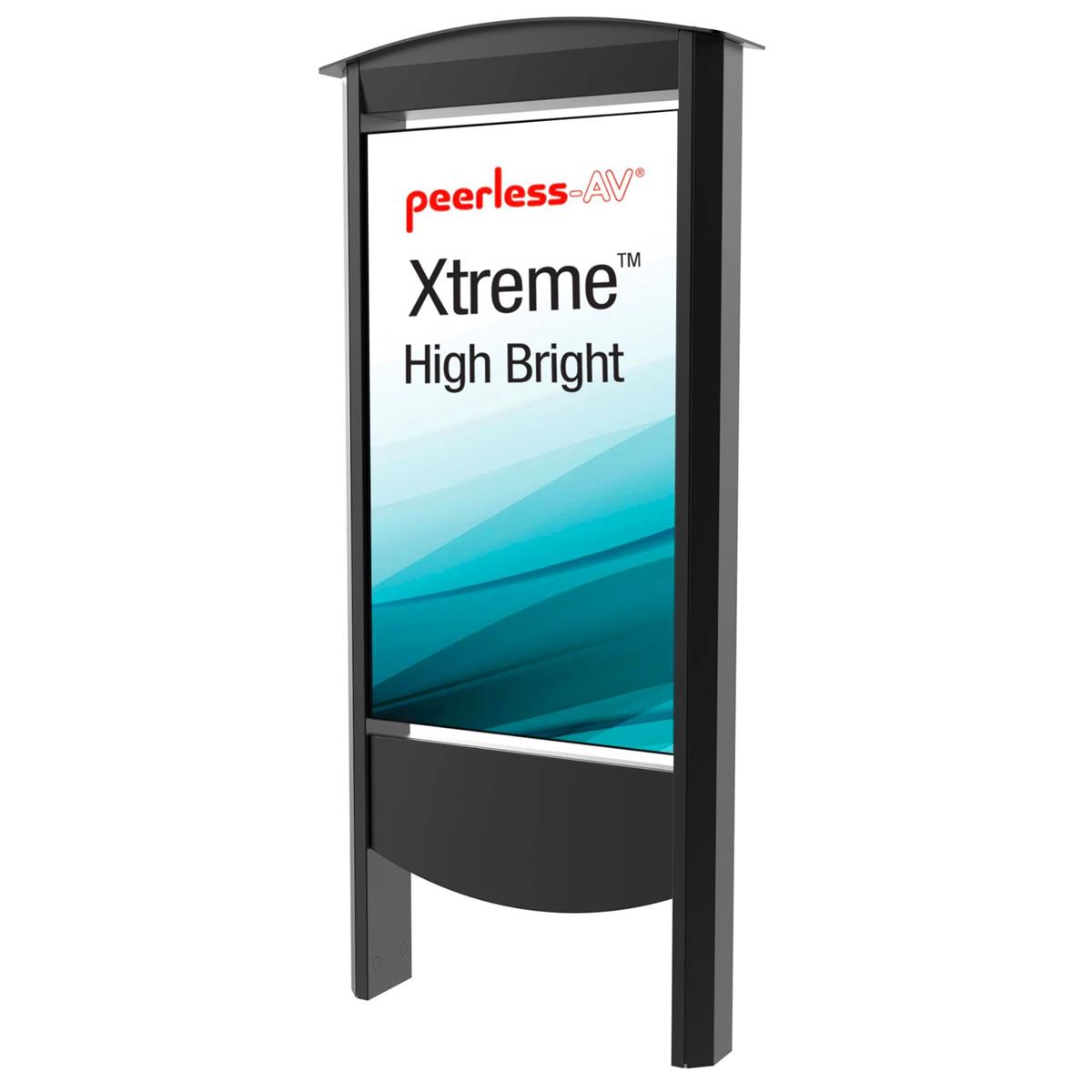 

Peerless Outdoor Smart City Kiosk, 55" XHB552 Xtreme High Bright Display, Black