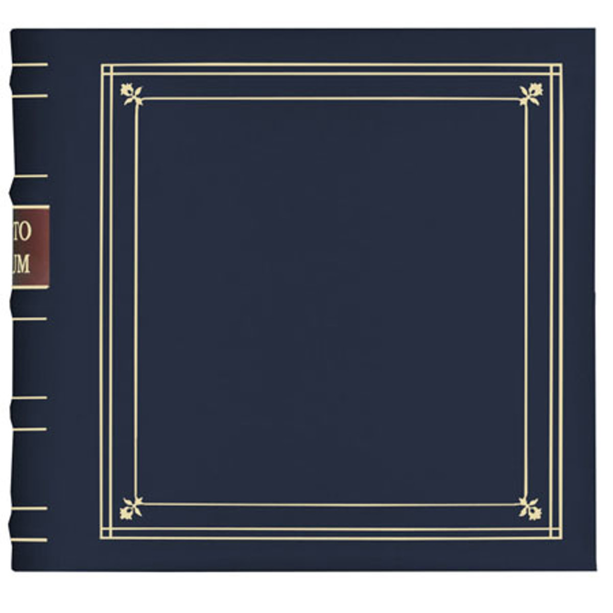 

Pioneer Photo Album Pioneer Bonded 3 Ring Photo Album, Holds 200 4x6" Photos, 2 Per Page, Navy Blue