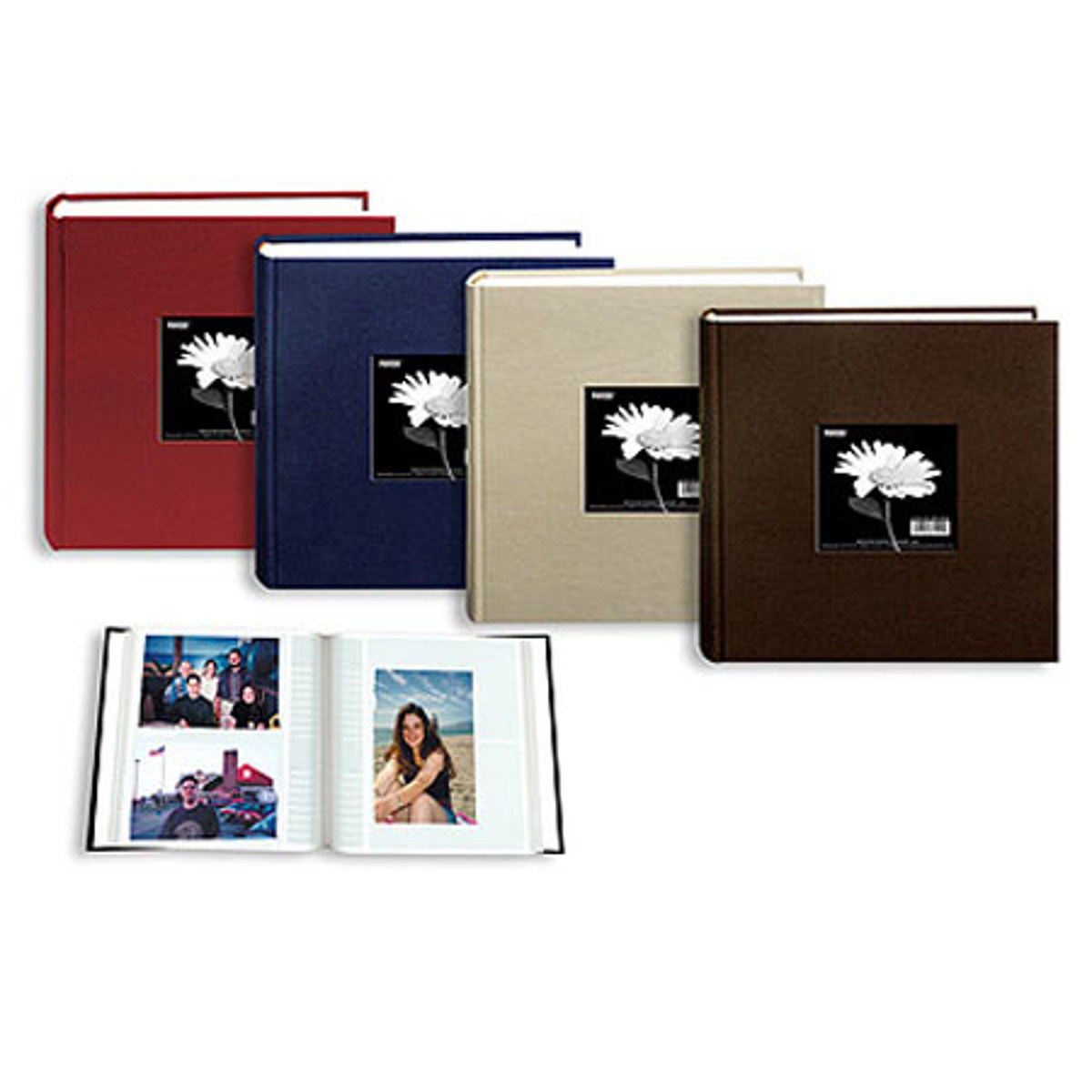 

Pioneer Photo Album Pioneer Bi-Directional Cloth Frame Photo Album Holds 200 4x6" Photos, Burgundy