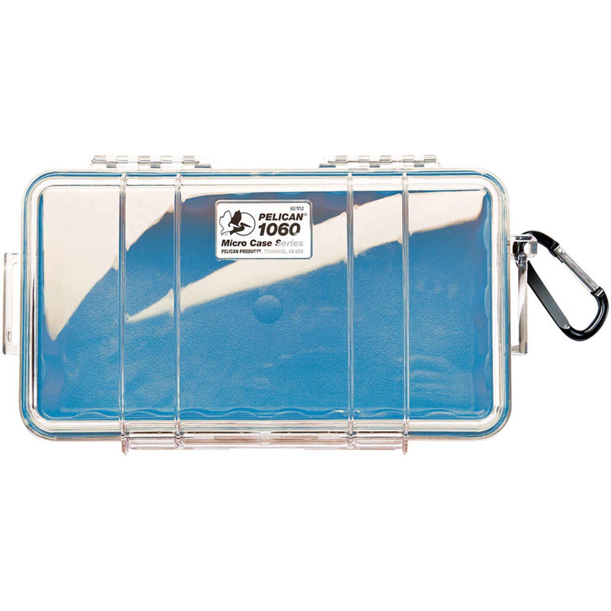 

Pelican 1060C Watertight Micro Case, Rubber Liner - Clear / Blue