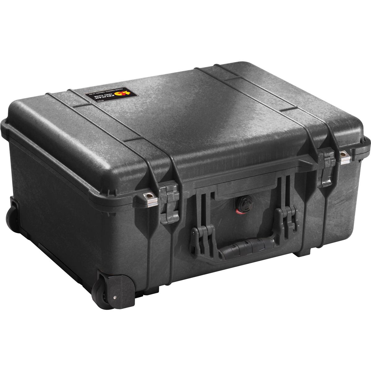 

Pelican 1560 Watertight Hard Case without Foam Insert, with Wheels - Black