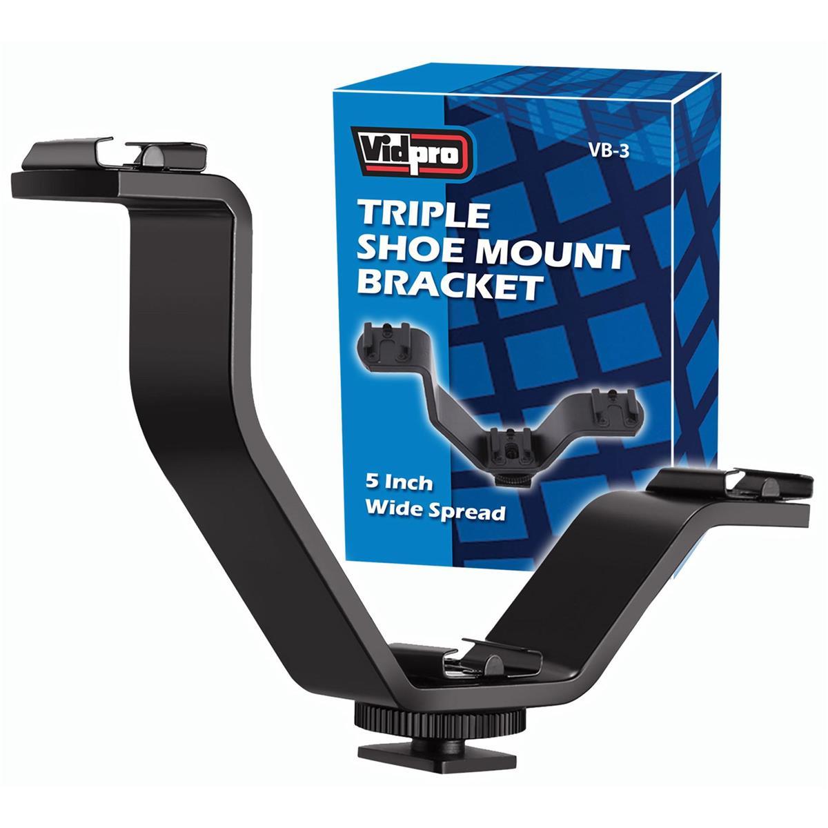 

VidPro Vidpro 3-Level Triple Shoe Mounting Bracket