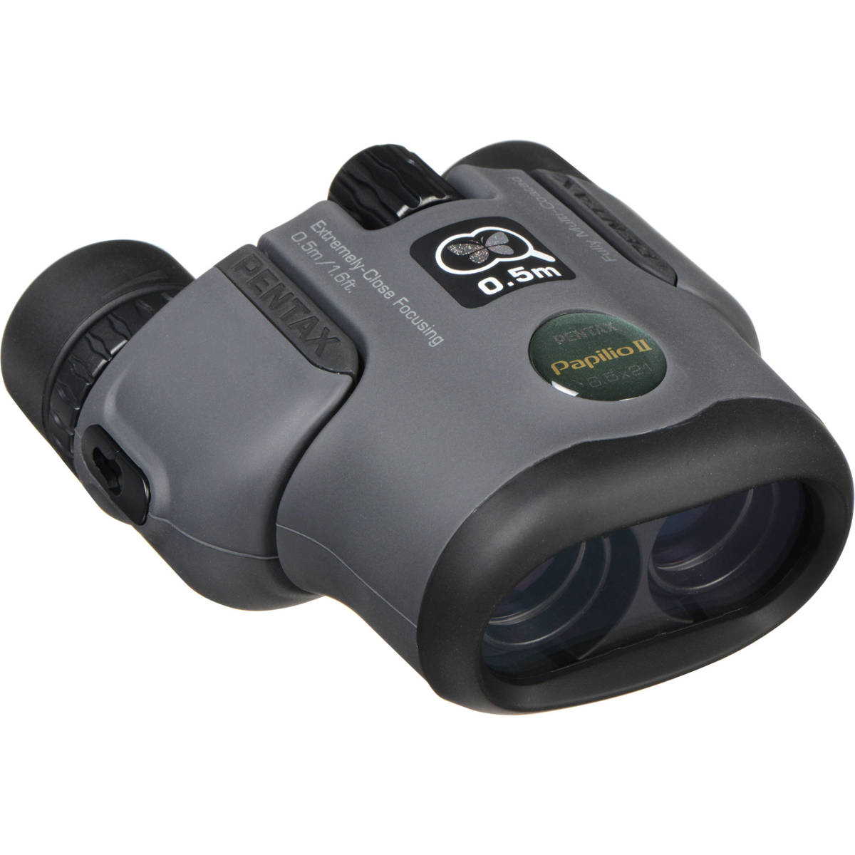 

Pentax 6.5x21 Papilio II Porro Prism Binocular, 7.5 Degree Angle of View, Black