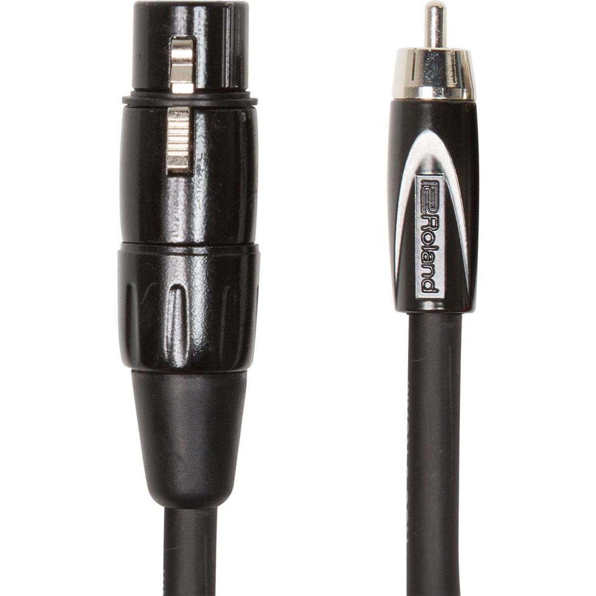 

Roland Black Series 5' Interconnect Cable, XLR Female to RCA Connector