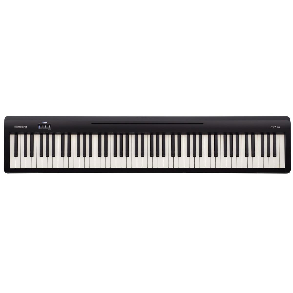 Roland FP-10 88-Key Digital Piano (Black) with Stand, Bench, Pedal  Headphones