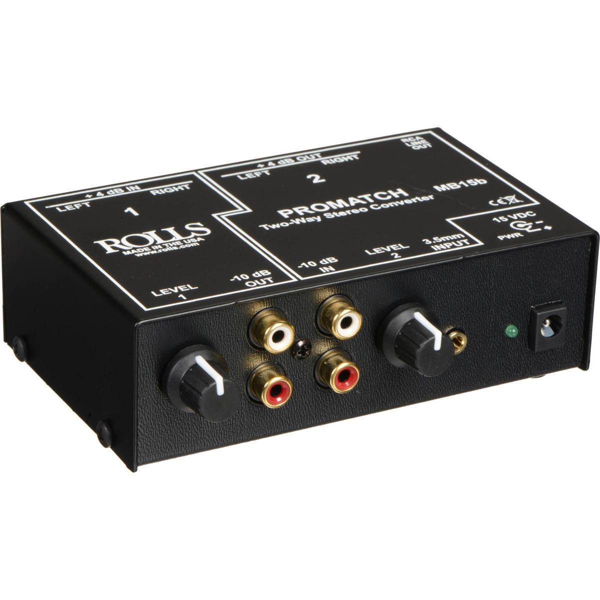 

Rolls MB15B Promatch 2 Way Stereo Converter,3.5mm Input