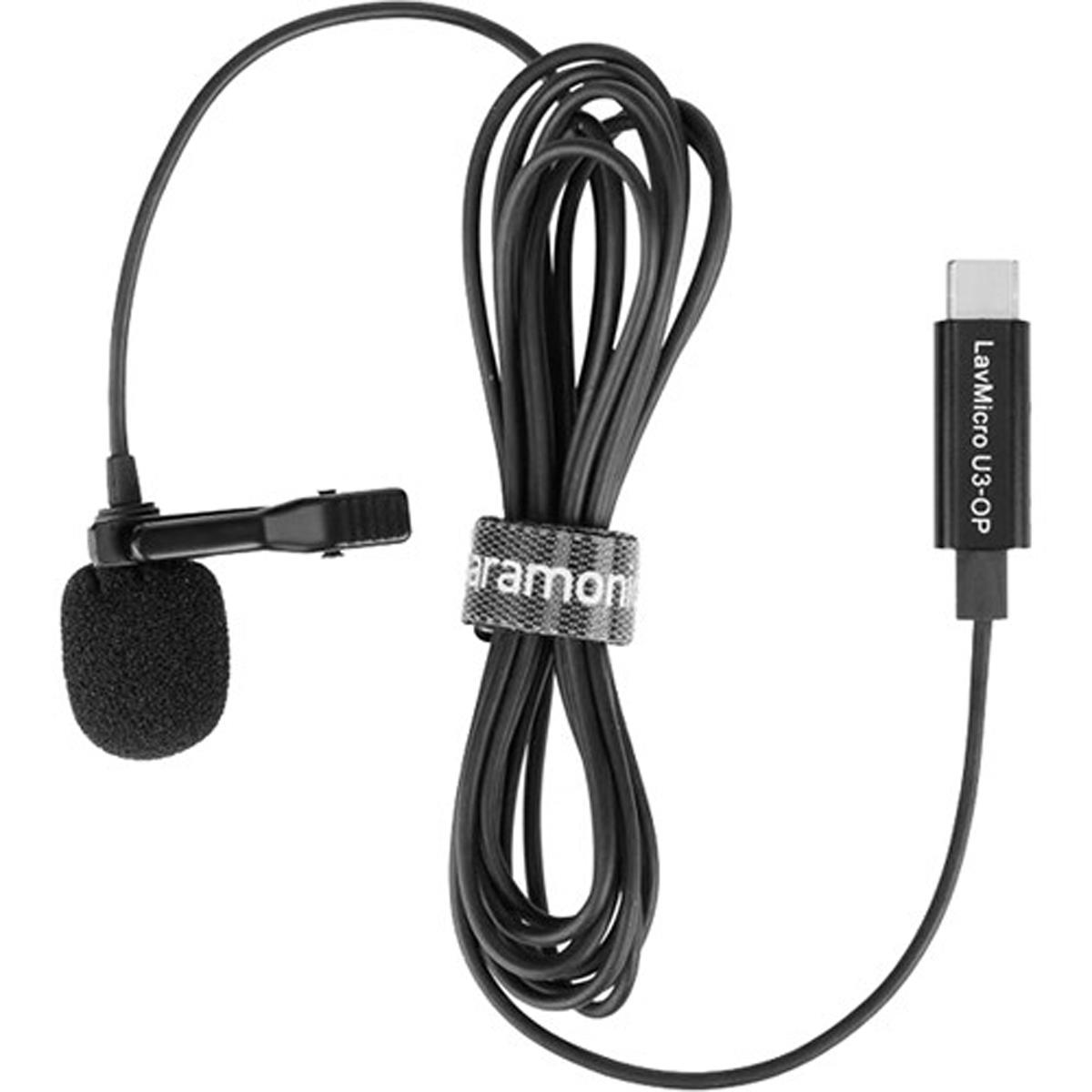 

Saramonic LavMicro U3-OP Compact Clip-On Lavalier Mic, 6.6' Cable, USB-C