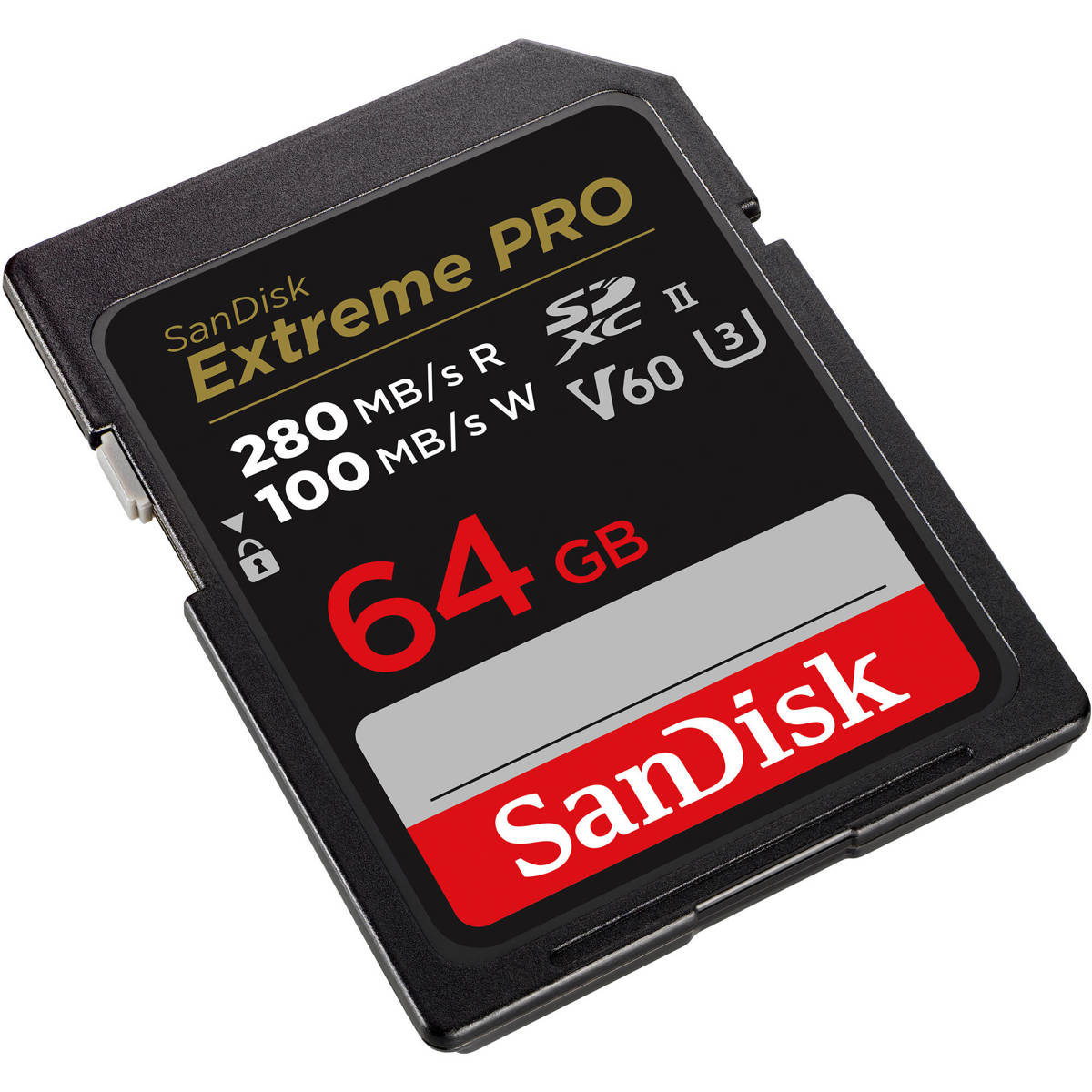 SanDisk 64GB Extreme PRO UHS-II V60 SDXC Memory Card #SDSDXEP-064G-ANCIN