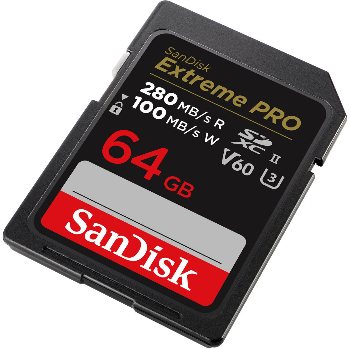 SanDisk 64GB Extreme PRO UHS-II V60 SDXC Memory Card #SDSDXEP-064G-ANCIN