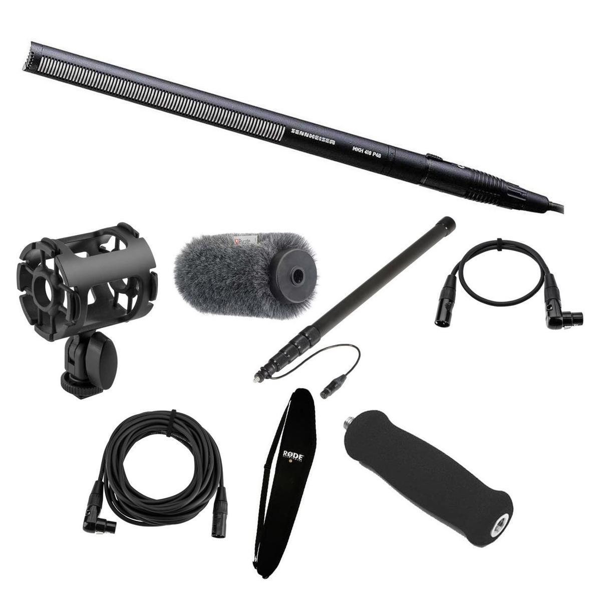 

Sennheiser MKH-416 Short Interference Tube Microphone With Accessory Bundle