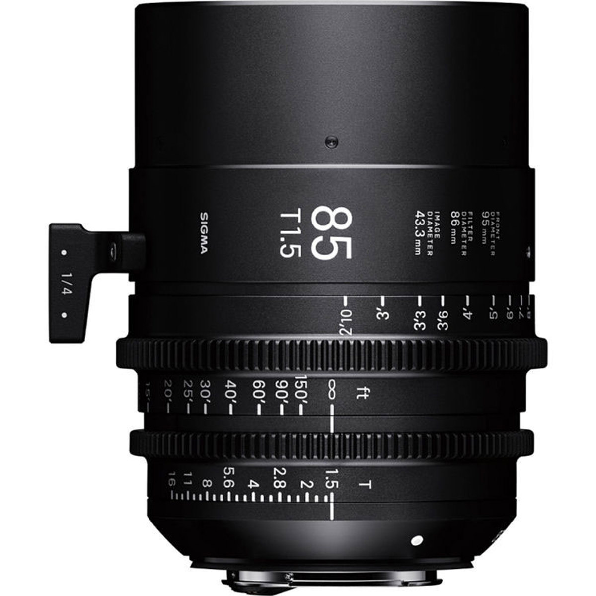 

Sigma 85mm T1.5 FF Fully Luminous High-Speed Prime Cine Lens for PL Mount, Feet