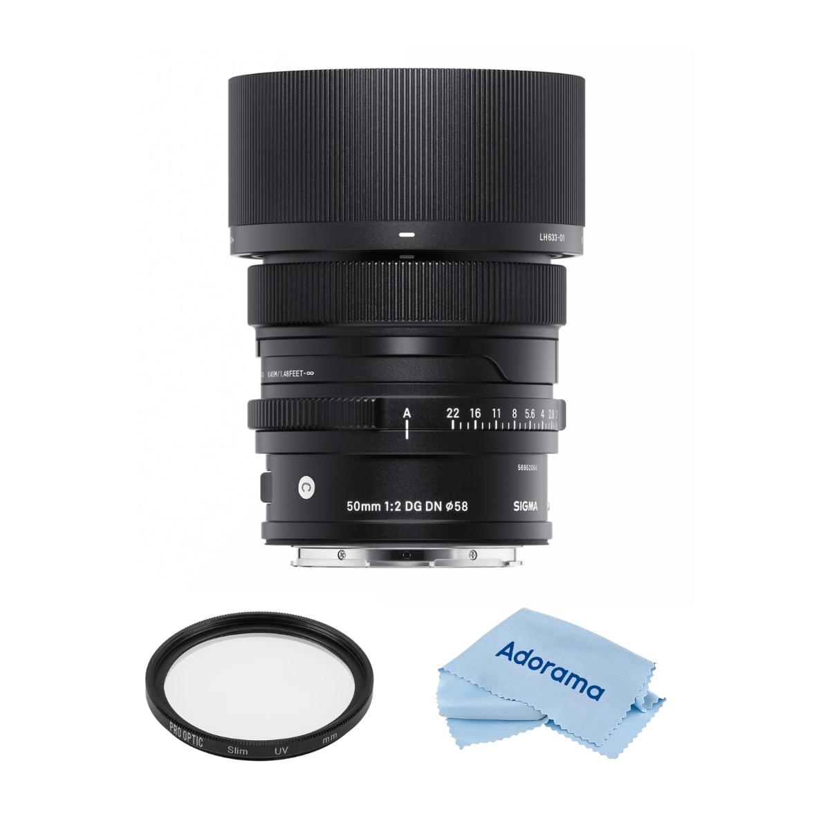 

Sigma 50mm f/2.0 DG DN Contemporary Lens for L Mount with Accessories Kit