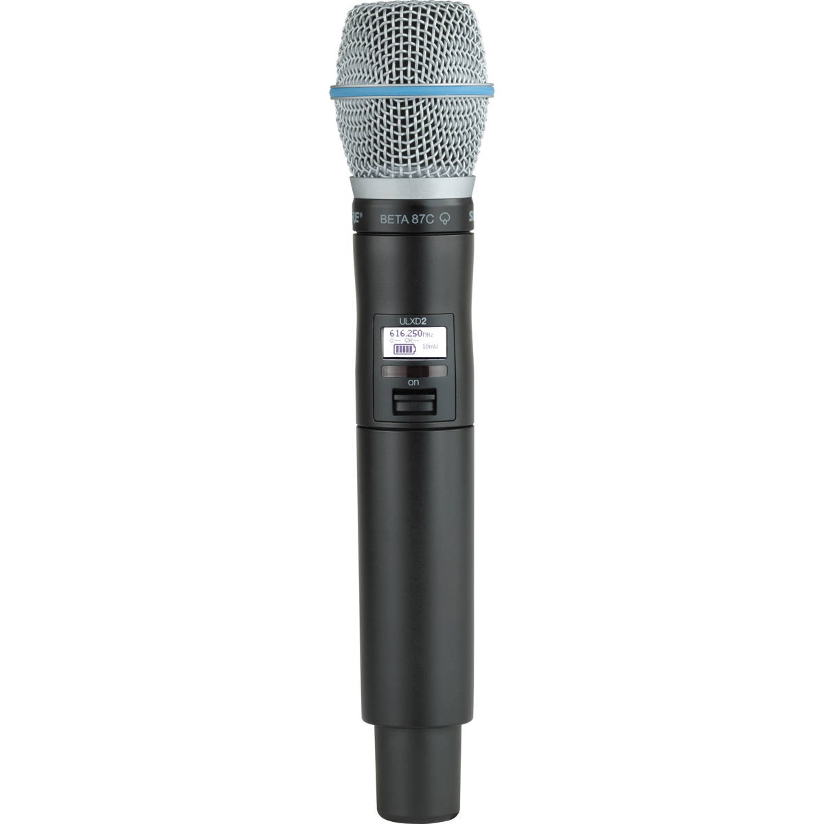 

Shure ULXD2/B87C Handheld Transmitter with Beta 87C Microphone, H50: 525-572MHz