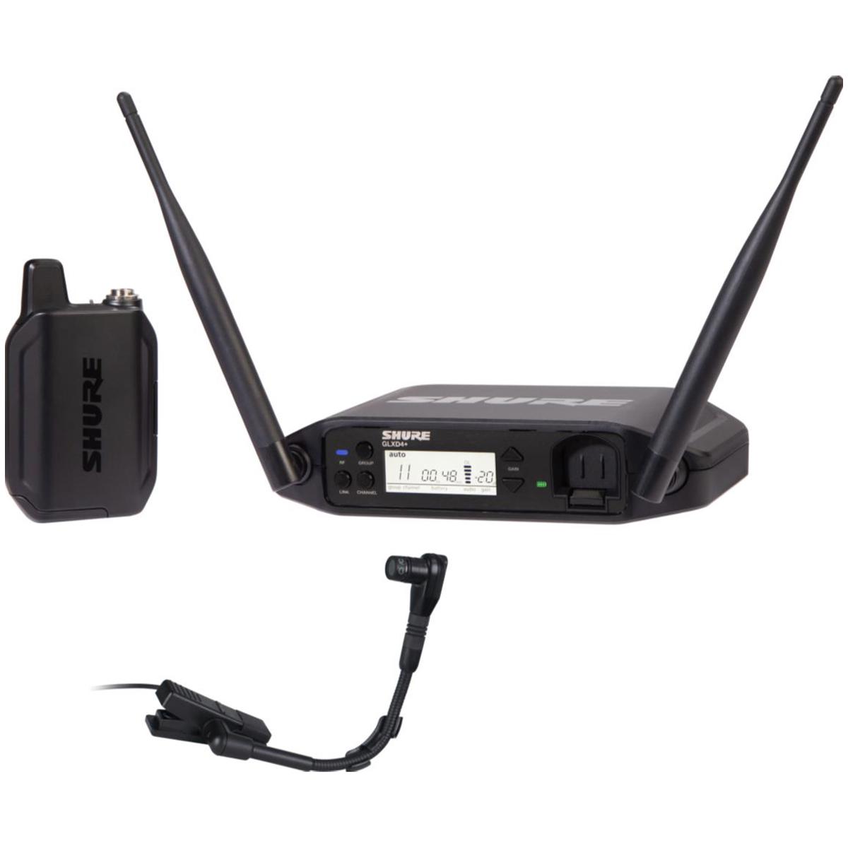 

Shure GLXD14+ Dual Band Digital Wireless System w/BETA98H/C Mic, Z3: 2.4/5.8GHz