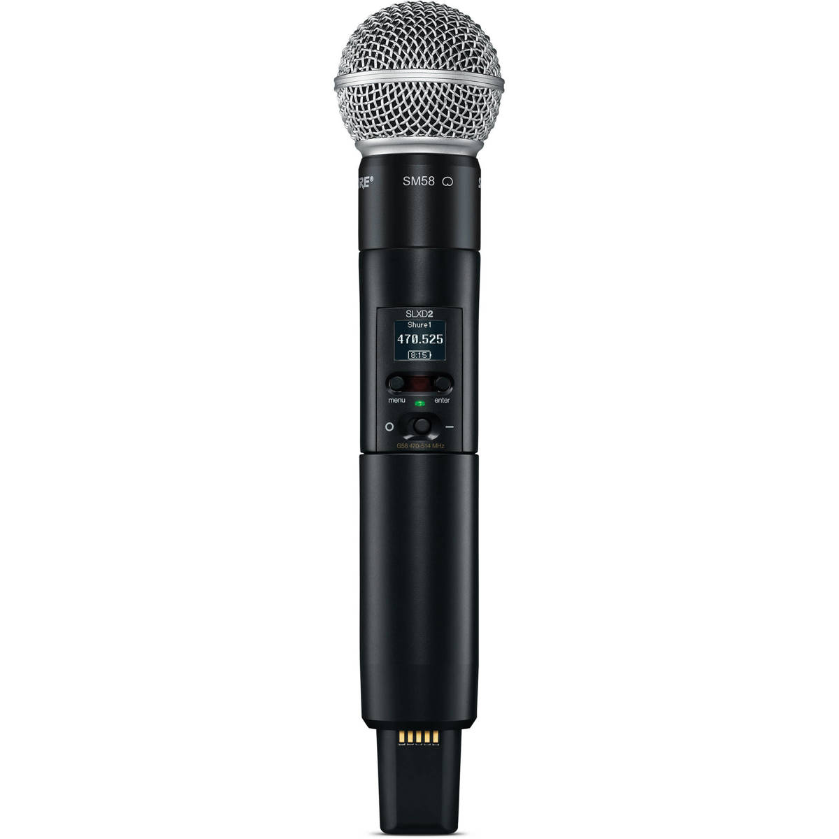 

Shure SLXD2/SM58 Handheld Digital Tx w/ SM58 Mic Capsule, H55: 514-558MHz