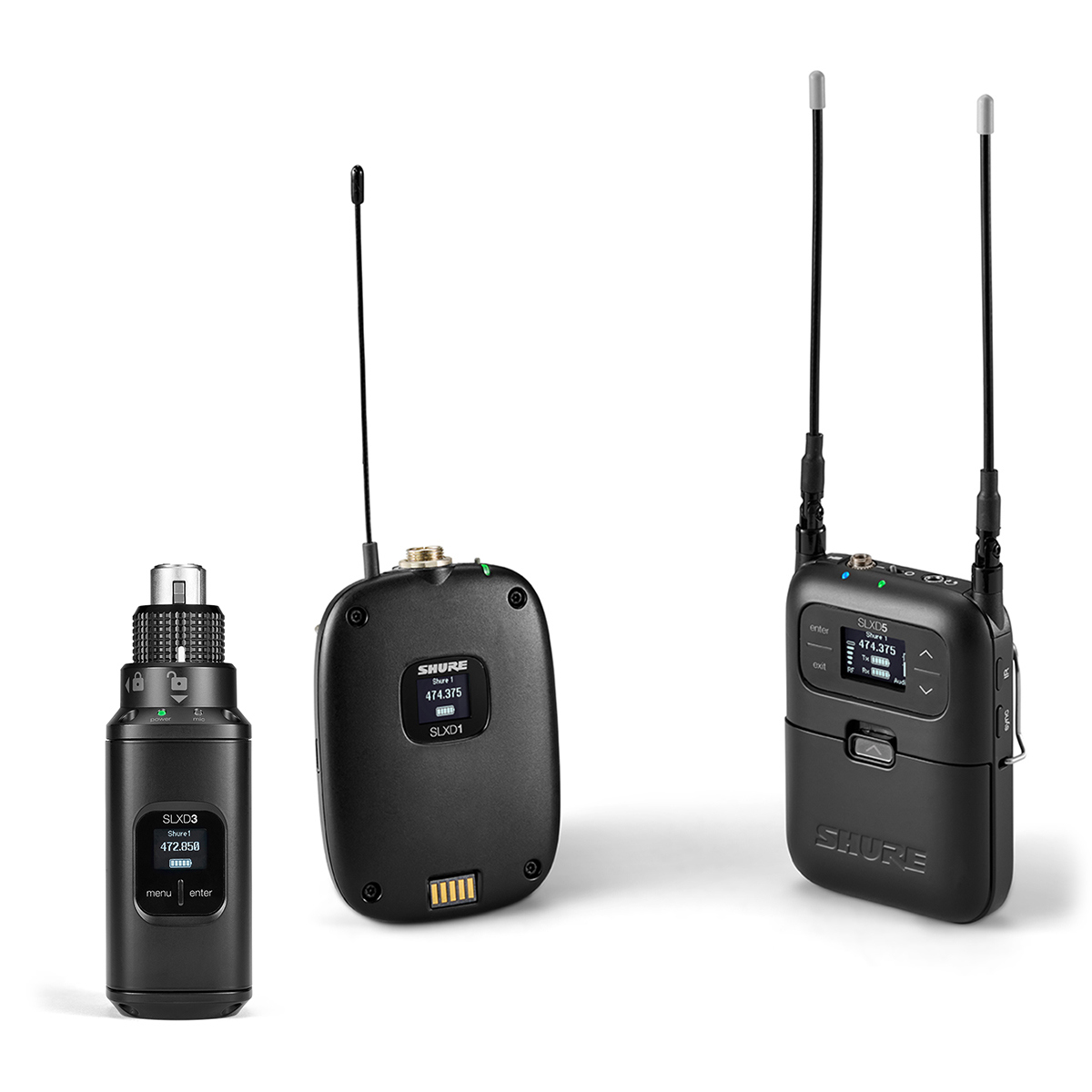 

Shure SLXD15/85 Wireless Mic System w/WL185 Lav Mic & SLXD3 Tx, G58: 470-514MHz